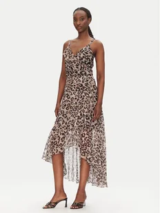 Morgan Sukienka letnia 251-RDOLS Beżowy Regular Fit - Sukienki - miniaturka - grafika 1