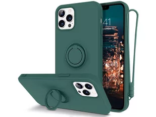 Etui silikonowe Ring Ultra Slim Alogy do iPhone 12/ 12 Pro 6.1 Zielone - Etui i futerały do telefonów - miniaturka - grafika 1