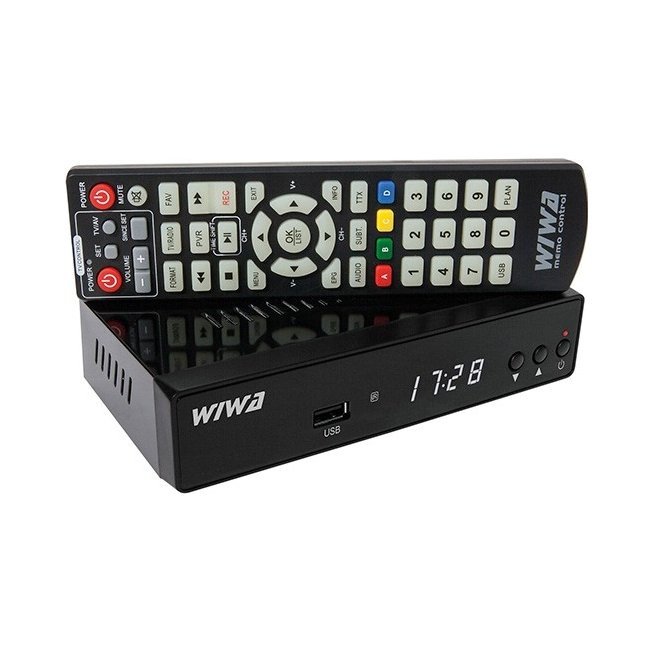 DEKODER TUNER TV NAZIEMNEJ DVB-T2 H.265 HEVC Z USB HD PILOT WIFI SCART HDMI