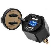 Ładowarki samochodowe - Gniazda do motocykla – 2 x USB – 4.2 A – DIN BMW - miniaturka - grafika 1