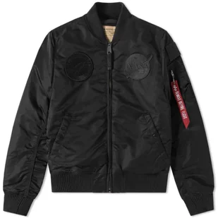 Alpha Industries MA-1 VF NASA ALL BLACK - Kurtki męskie - miniaturka - grafika 1