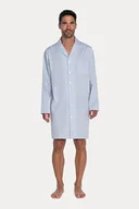 Piżamy męskie - Koszula nocna męska RONALDO L Jasnoniebieski - miniaturka - grafika 1