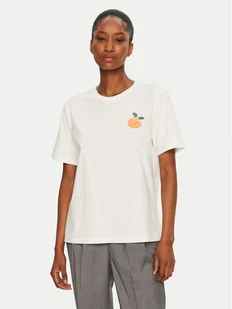 Vila T-Shirt Sybil 14097443 Biały Regular Fit - Koszulki i topy damskie - miniaturka - grafika 1