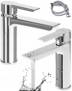 Rea Bateria umywalkowa Argus Chrome Niska B6208 - Baterie umywalkowe - miniaturka - grafika 1