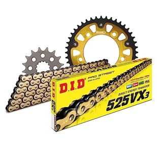 Zestaw łańcuchów DID Stealth 530VX3 / 114 nitowy zamek złoty do Yamaha YZF-R1 1000 ccm rok prod. 2015-2022 - Części motocyklowe - miniaturka - grafika 1