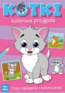 Kolorowanki, wyklejanki - Kotki. Kolorowa przygoda - Katarzyna Maćkowiak - miniaturka - grafika 1