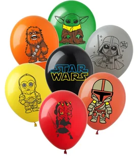 Balony gumowe z nadrukiem Star Wars (7 szt.) - Balony i akcesoria - miniaturka - grafika 1