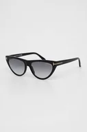 Okulary przeciwsłoneczne - Tom Ford okulary przeciwsłoneczne damskie kolor czarny - miniaturka - grafika 1