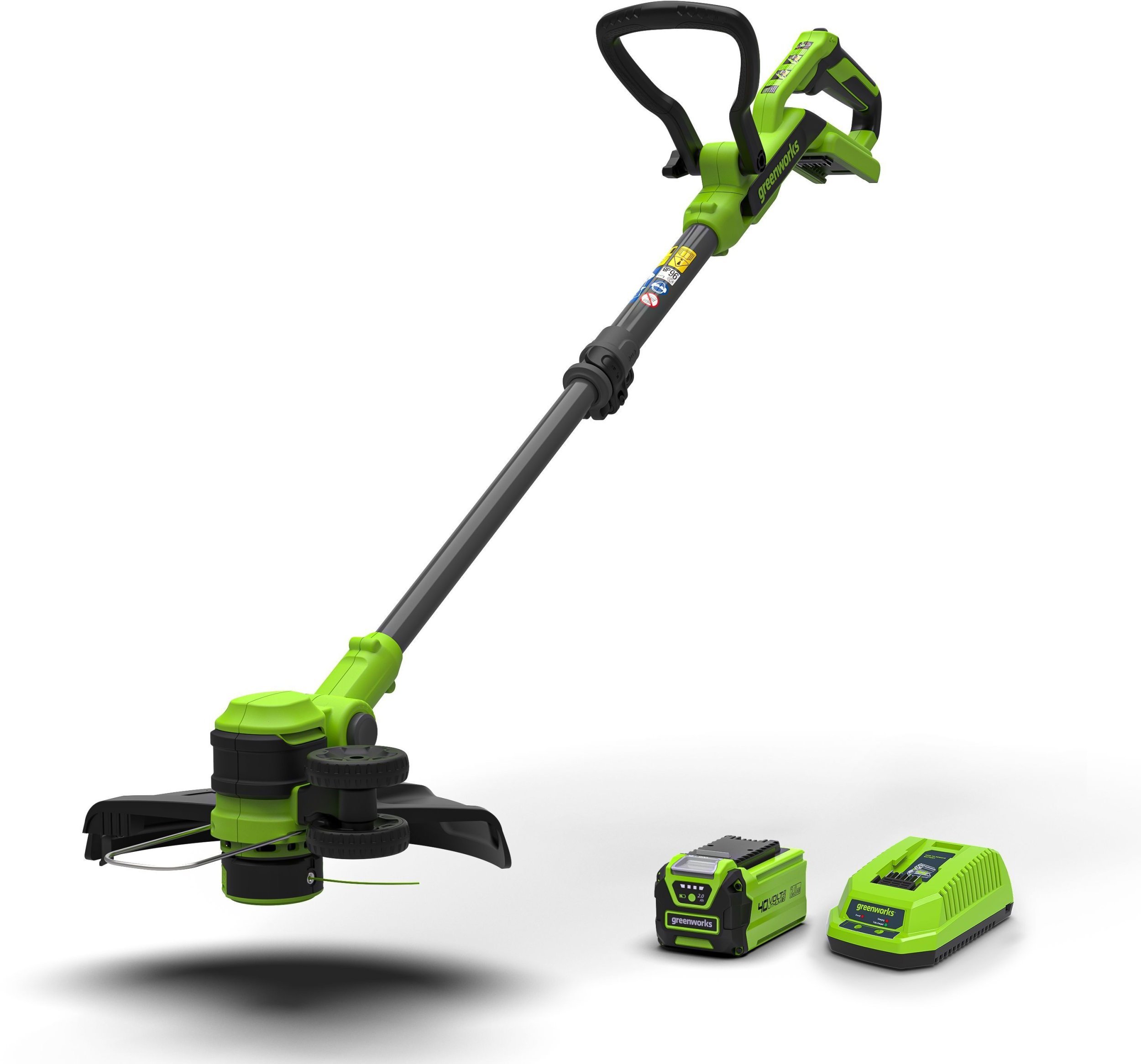 Greenworks 40 V podkaszarka basic ST40B215-01 zestaw ładowarka + aku 2 Ah