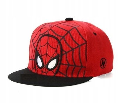 CZAPKA Z DASZKIEM SPIDER-MAN / FULL CAP / SNAPBACK / CZERWONA