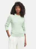 Swetry damskie - Tommy Hilfiger Sweter WW0WW44993 Zielony Regular Fit - miniaturka - grafika 1