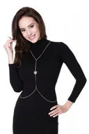 Biustonosze - Julimex Body bijoux ivy silver łańcuszek - miniaturka - grafika 1