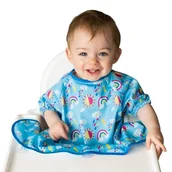 Śliniaki i fartuszki - Tidy Tot - Letni Śliniak Fartuszkowy Z Przyssawkami Blw Cover & Catch Bib Sunny Rainbow - miniaturka - grafika 1