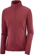 Bluzy sportowe męskie - Salomon Bluza Essential Lightwarm FZ W Pomegranate C15804 - miniaturka - grafika 1