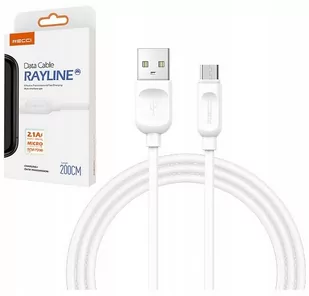 KABEL MICRO USB MOCNY SZYBKI 2.1A RECCI BIAŁY - Kable USB - miniaturka - grafika 1