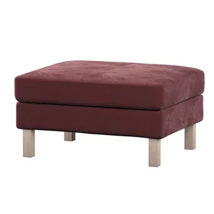 Dekoria pl pl Pokrowiec na podnóżek Karlstad bordowy 61 x 79 x 44 cm Velvet 622-704-26 - Pokrowce na meble - miniaturka - grafika 1