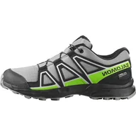 Buty dla chłopców - Salomon Speedcross Wodoodporne buty trekkingowe, zielone, 32 EU, Zielona, 32 EU - miniaturka - grafika 1