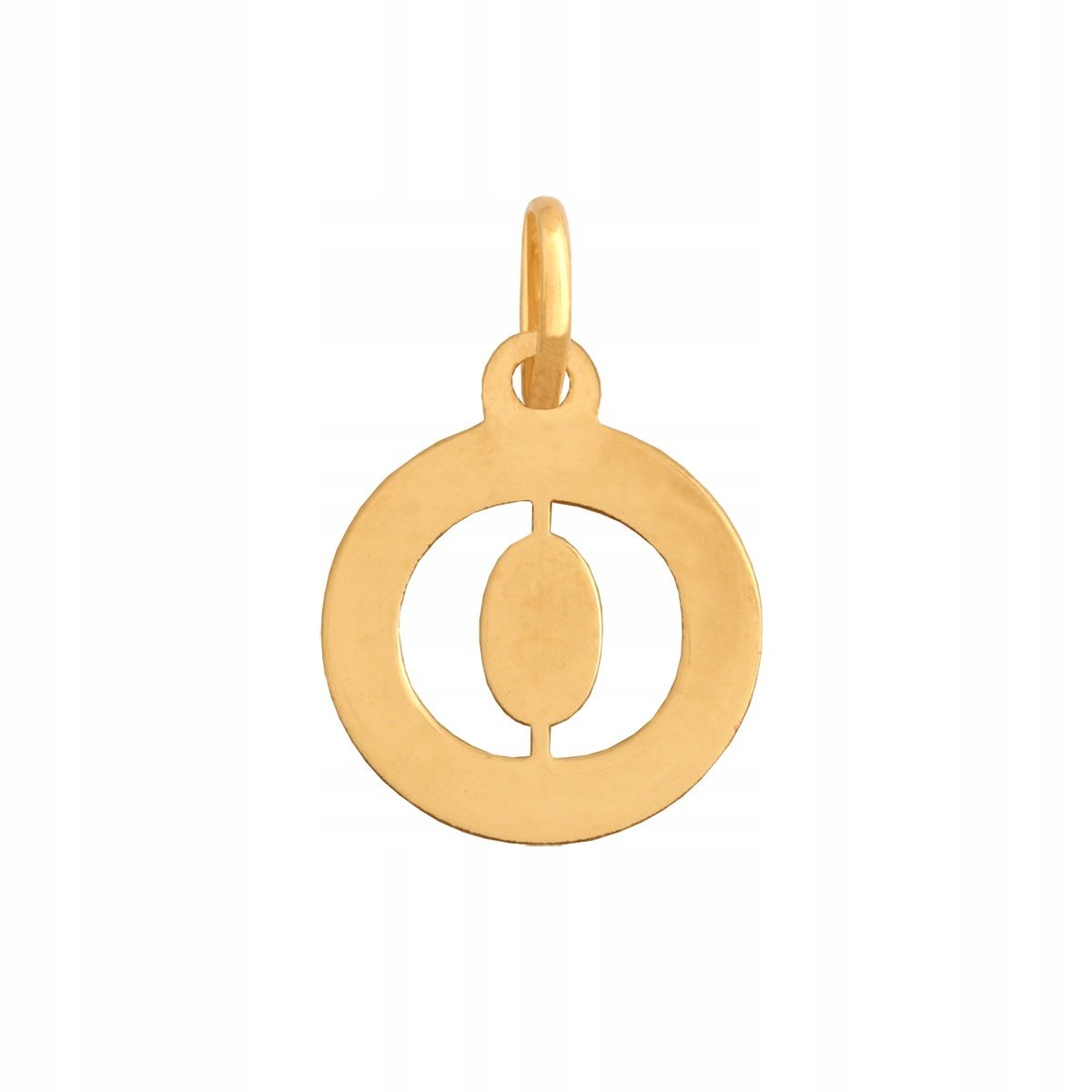 Złota Zawieszka Literka 585 0.40 g, Śr. 10 mm