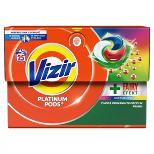 Vizir Platinum PODS Color, + Fairy Effect Kapsułki do prania, 25 prań - Środki do prania - miniaturka - grafika 1