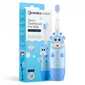 Szczoteczki elektryczne - Nordics Szczoteczka soniczna CA910 dla dzieci niebieska żyrafa - miniaturka - grafika 1