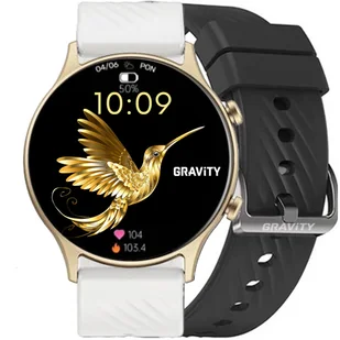 Gravity GT19-9 Biał, Czarny - Smartwatch - miniaturka - grafika 1