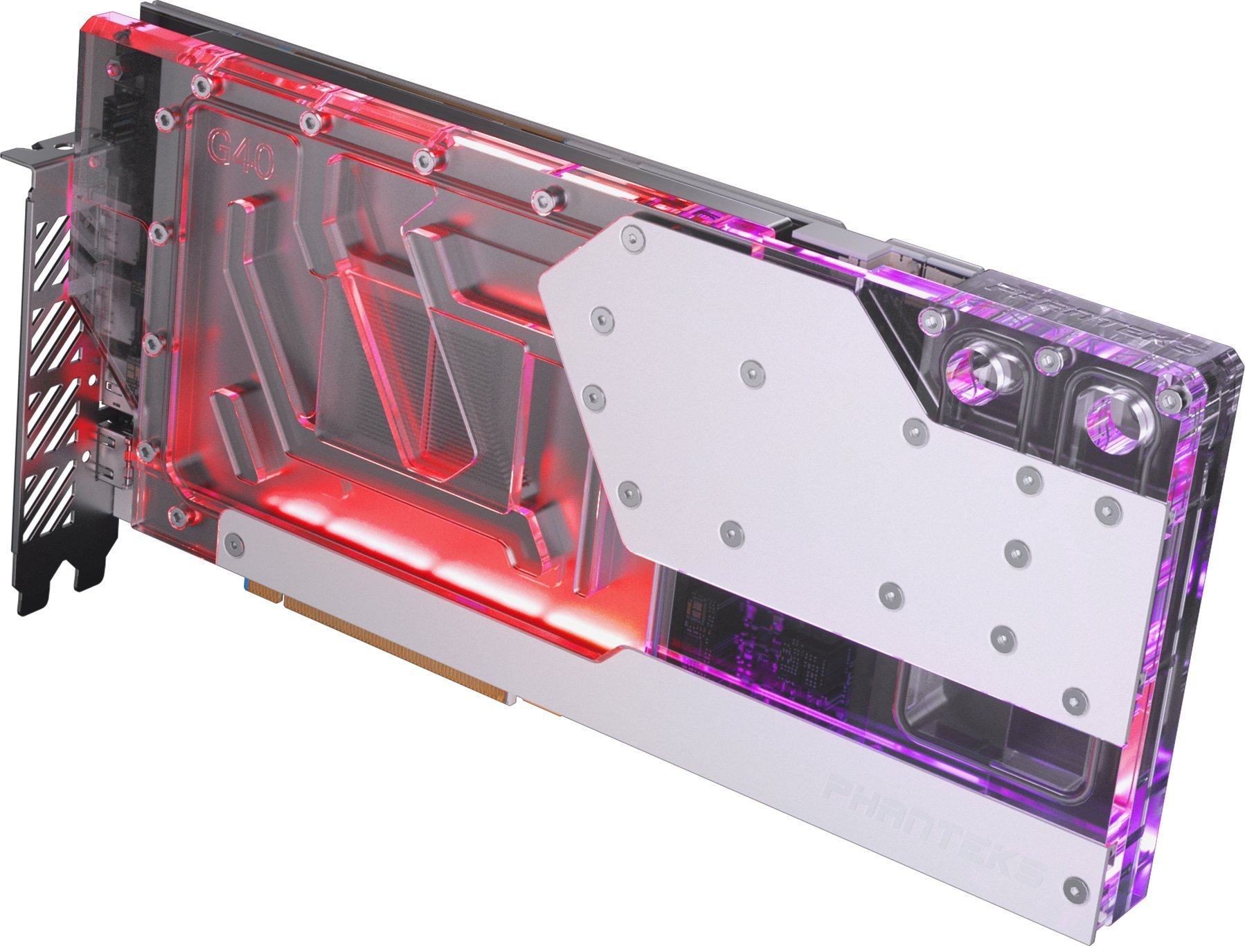 Phanteks PHANTEKS Glacier G40 RTX 4090 Waterblock with Backplate for Gigabyte, D-RGB - chrome
