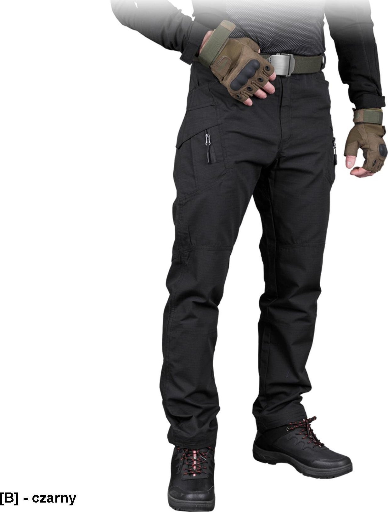 R.E.I.S. TG-GANS - spodnie ochronne do pasa typu Tactical Guard, 6 kieszeni, 65% poliester, 35% bawełna, 210-220 g/m2 M