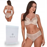 Biustonosze - ﻿Biustonosz półusztywniany Gaia 1058 Sonia 75D beż - miniaturka - grafika 1