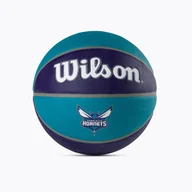 Koszykówka - Piłka do koszykówki Wilson NBA Team Tribute Charlotte Hornets aqua rozmiar 7 - miniaturka - grafika 1