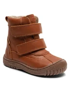 Botki damskie - bisgaard Skórzane botki zimowe w kolorze jasnobrązowym - miniaturka - grafika 1