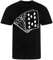 Koszulki męskie - KOSZULKA MĘSKA NADRUK DLA POKERZYSTY POKER KARTY PREZENT PREMIUM S - miniaturka - grafika 1