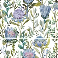 Płytki ceramiczne - Dekor Flower Blue 89.4x90 - miniaturka - grafika 1