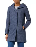 Płaszcze damskie - ONLY Onlsedona Light Coat Otw Noos płaszcz Kobiety, niebieski morski / szczegóły: melanż, XS - miniaturka - grafika 1