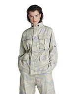 Koszulki i topy damskie - G-STAR RAW Damska koszulka Field Overshirt Jacket, Multicolor (Whitebait Woodland Camo C318-d213), S - miniaturka - grafika 1