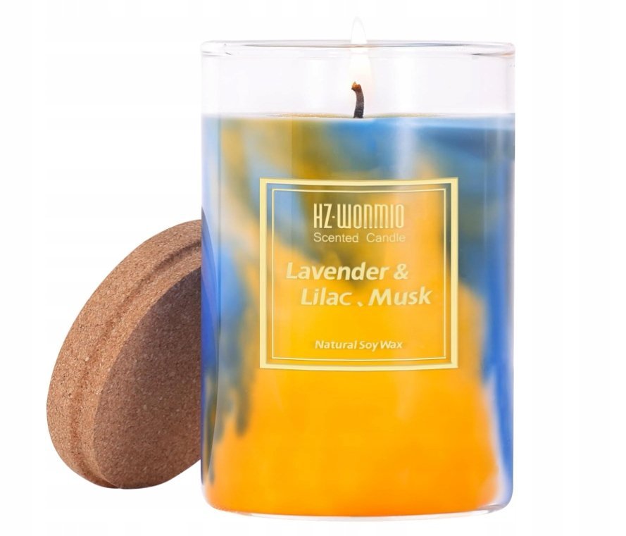 Świeca zapachowa Ręcznie odlewana sojowa 8 oz Czas palenia 60h Aromaterapia