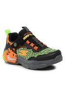 Buty dla chłopców - Skechers Sneakersy Dino Lights 400615L/BKOR Czarny - miniaturka - grafika 1