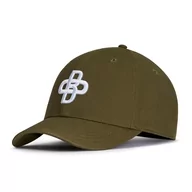 Czapki męskie - Oblak Męskie czapki z daszkiem Zieleń Green Peach Cap Damskie szare regulowane baseball z daszkiem i siatką - Czapka Trucker - miniaturka - grafika 1