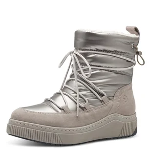 Tamaris Comfort damskie buty śniegowe z podszewką Tex, modne kozaki, LT Grey/Silver, 41 EU, Lt Grey Silver, 41 EU - Kozaki damskie - miniaturka - grafika 1
