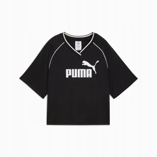 Puma Koszulka Ess Relaxed Cropped Football Jersey 68811401 R XS - Koszulki i topy damskie Puma Koszulka Ess Relaxed Cropped Football Jersey 68811401 R XS - Koszulki i topy damskie - miniaturka - grafika 1