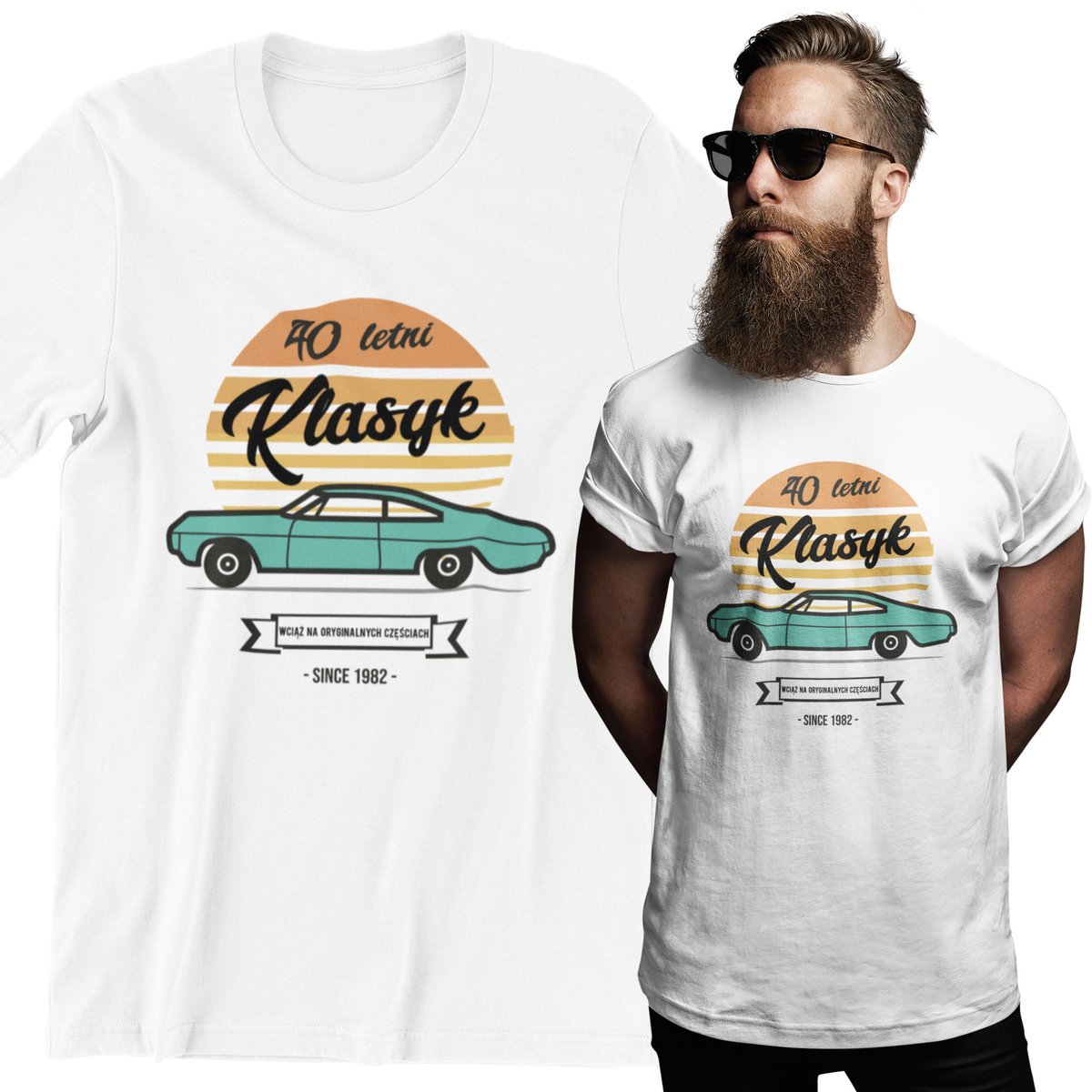 KOSZULKA MĘSKA TSHIRT NA CZTERDZIESTKĘ 40 URODZINY