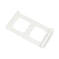 Systemy inteligentnych domów - Sonoff M5-2C-80-FW - ramka do włącznika ściennego M5-80 - podwójna - biała - miniaturka - grafika 1