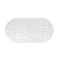 Maty antypoślizgowe - Mata do wanny Stone 68 x 35 cm biały - miniaturka - grafika 1