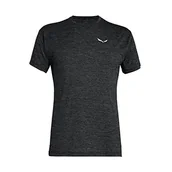 Koszulki męskie - Salewa Salewa Puez Melange Dry M S/S koszulka męska czarny czarny melan$27 58/4XL 00-0000026537 - miniaturka - grafika 1