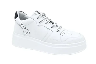 Patrizia Pepe Dziewczęce Pj262.06 sneakersy, biały/czarny, 37 EU - Buty dla dziewczynek - miniaturka - grafika 1