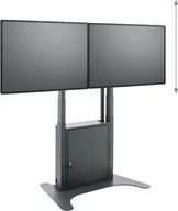 Uchwyty do telewizora - Hagor Floorstand Lift Pro Light Dual Black Lift-Standsystem 2x 117-165cm 46-65Zoll screens max VESA 800x600 max Traglast 2x60kg - miniaturka - grafika 1