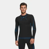 Pozostała odzież narciarska - Bluza termoaktywna męska Alpinus Lillehammer czarno-niebieska zimowa odzież S - miniaturka - grafika 1