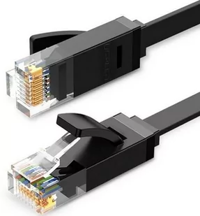 Ugreen Ugreen Płaski kabel sieciowy UGREEN Ethernet RJ45 Cat.6 UTP 3m czarny 50175 - Kable miedziane - miniaturka - grafika 3