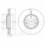 Tarcze hamulcowe - Tarcza hamulcowa DELPHI BG4264 - miniaturka - grafika 1