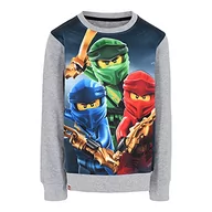Bluzy dla chłopców - LEGO Bluza chłopięca Ninjago, szary melanż, 110 - miniaturka - grafika 1