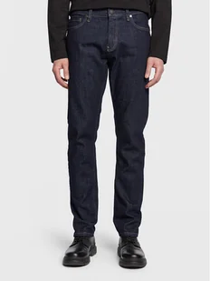 Calvin Klein Jeansy Rinse K10K111241 Granatowy Slim Fit - Spodnie męskie - miniaturka - grafika 1